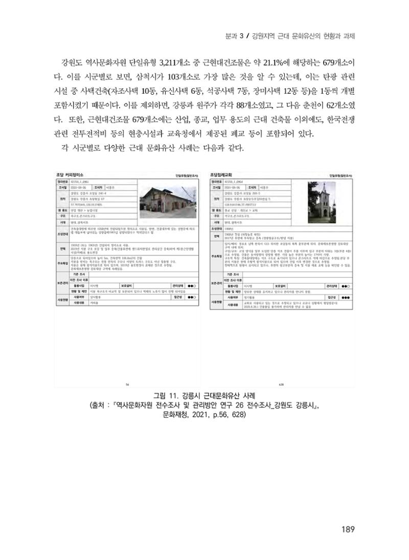 강원도 역사문화자원 전수조사 현황 -근대 문화유산을 중심으로- 13페이지