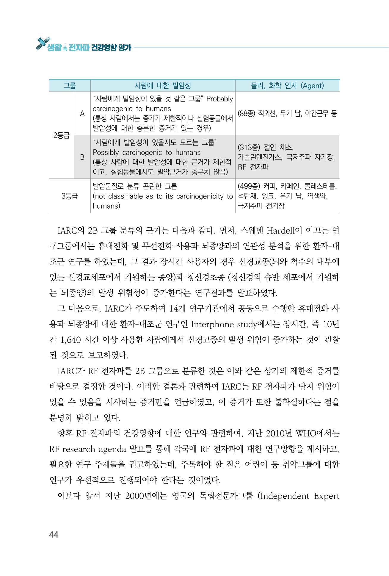 생활 속 전자파 건강영향 평가  52페이지