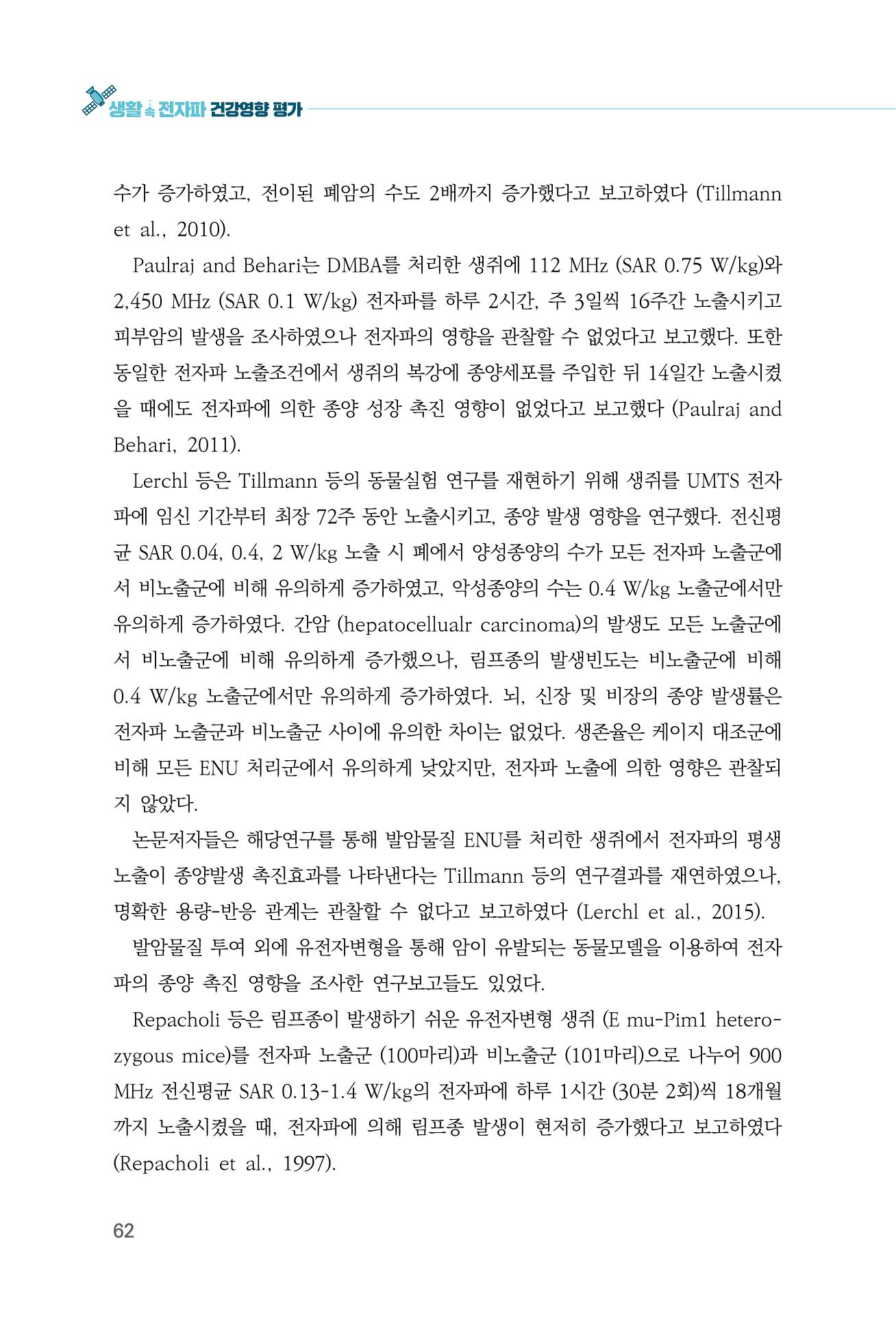 생활 속 전자파 건강영향 평가  70페이지