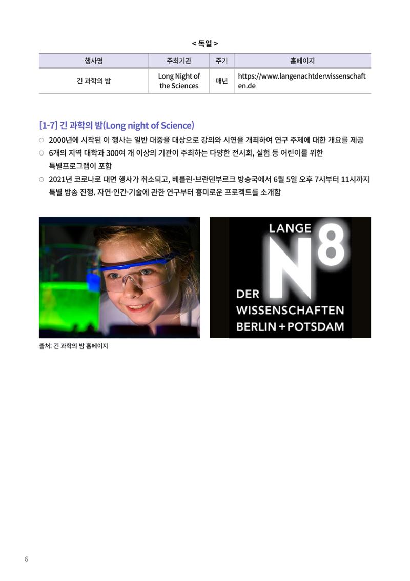 제23호_KOFAC FOCUS_해외 과학축제 및 컨퍼런스 현황 6페이지