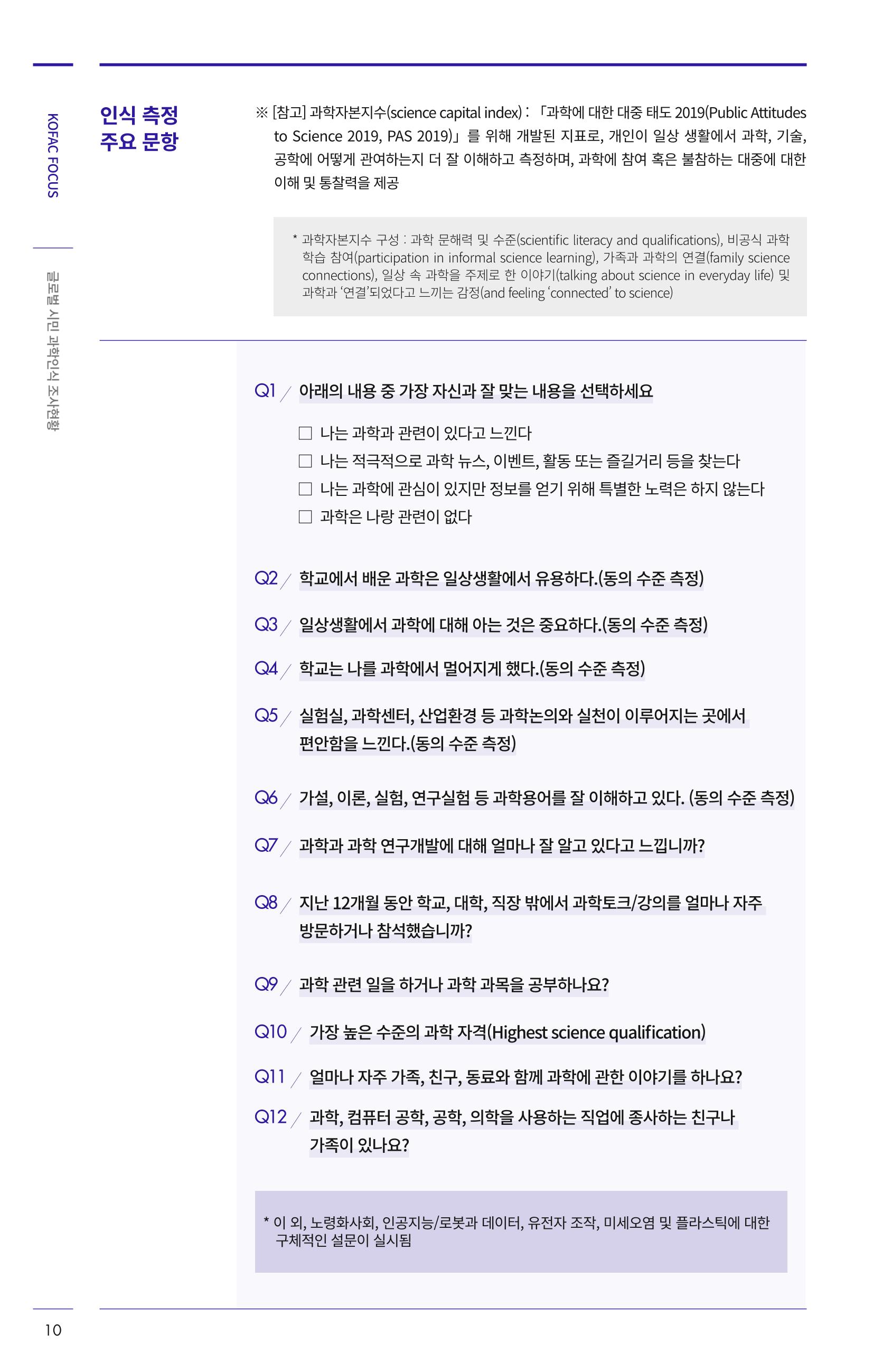 제27호_KOFAC_FOCUS_글로벌시민_과학인식_조사현황 10페이지
