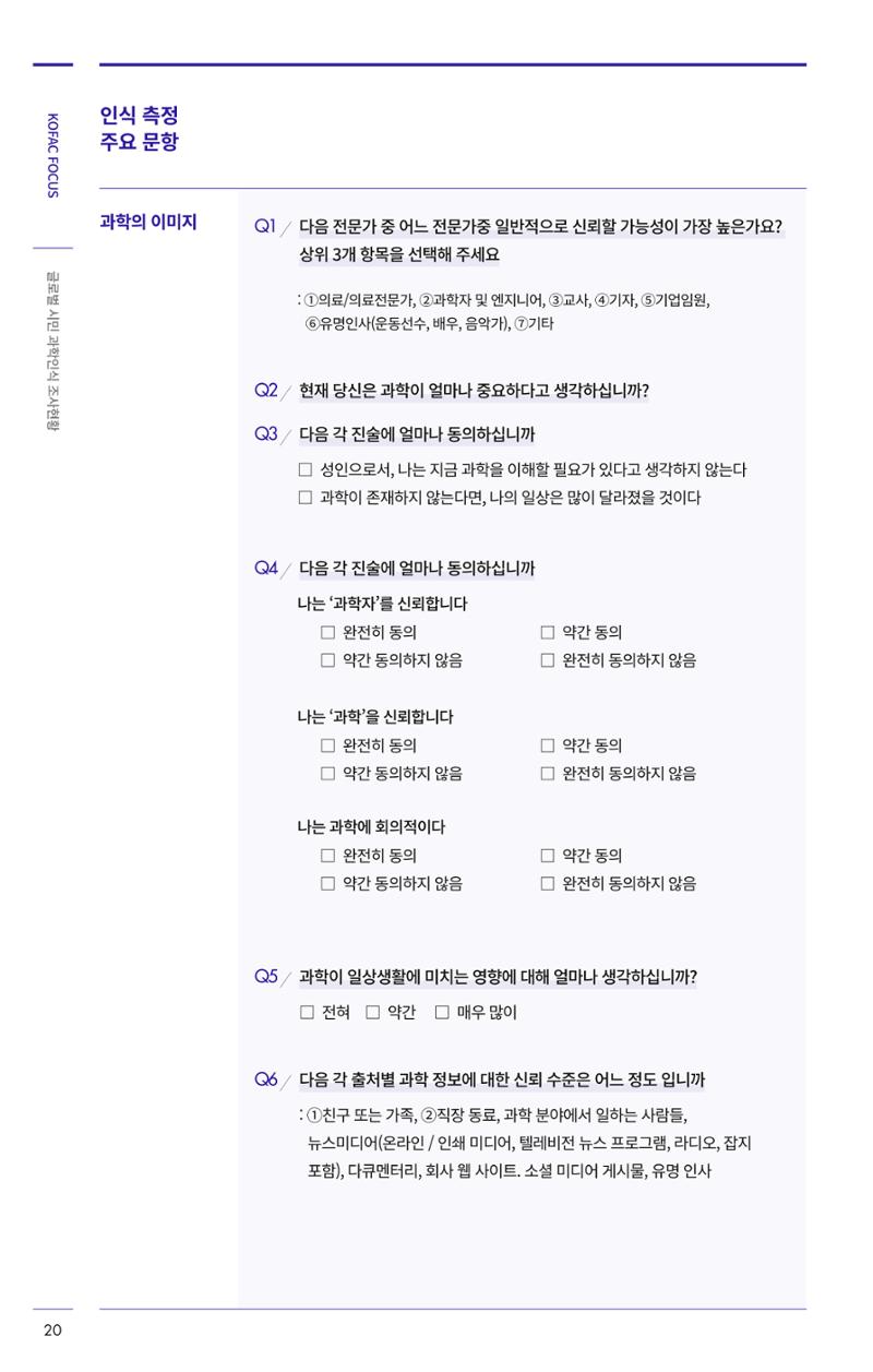 제27호_KOFAC_FOCUS_글로벌시민_과학인식_조사현황 20페이지