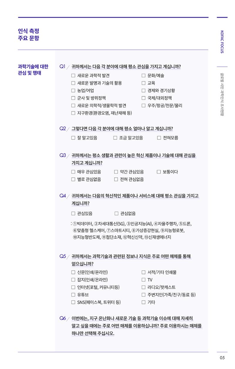 제27호_KOFAC_FOCUS_글로벌시민_과학인식_조사현황 5페이지