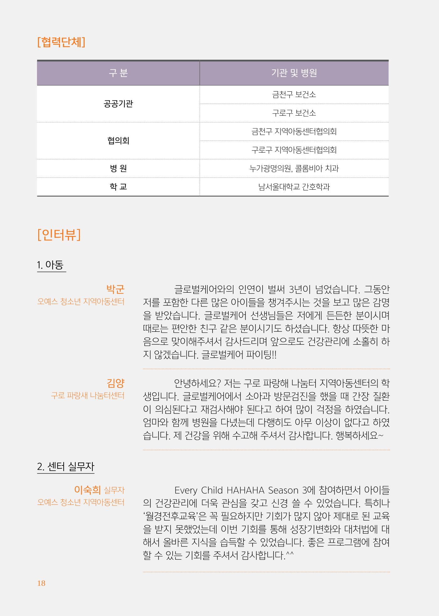 글로벌케어소식지 64호 18페이지