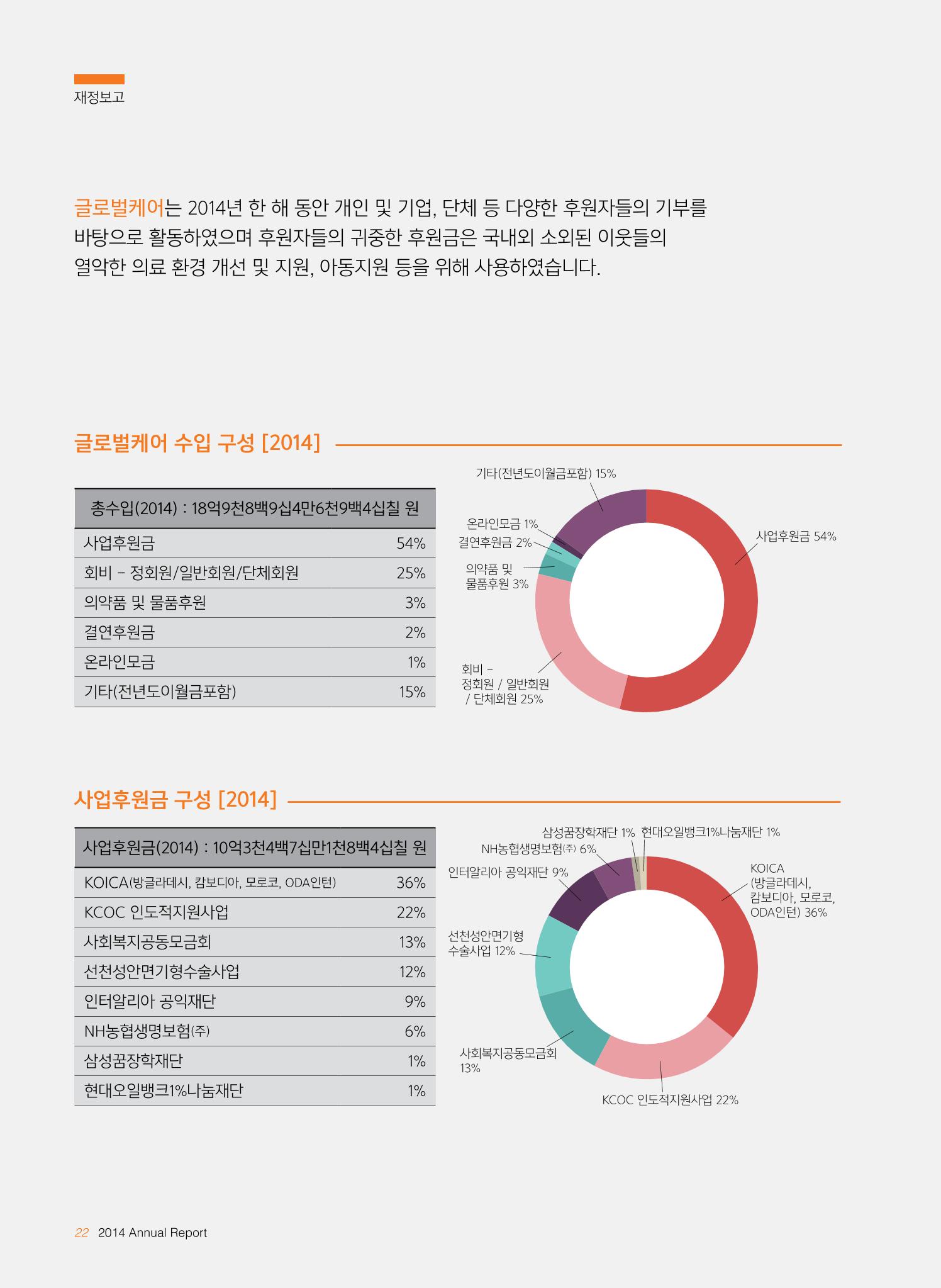 글로벌케어2014년 연차보고서 22페이지
