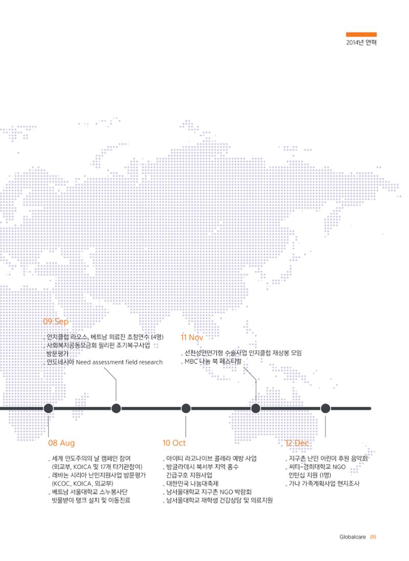 글로벌케어2014년 연차보고서 5페이지