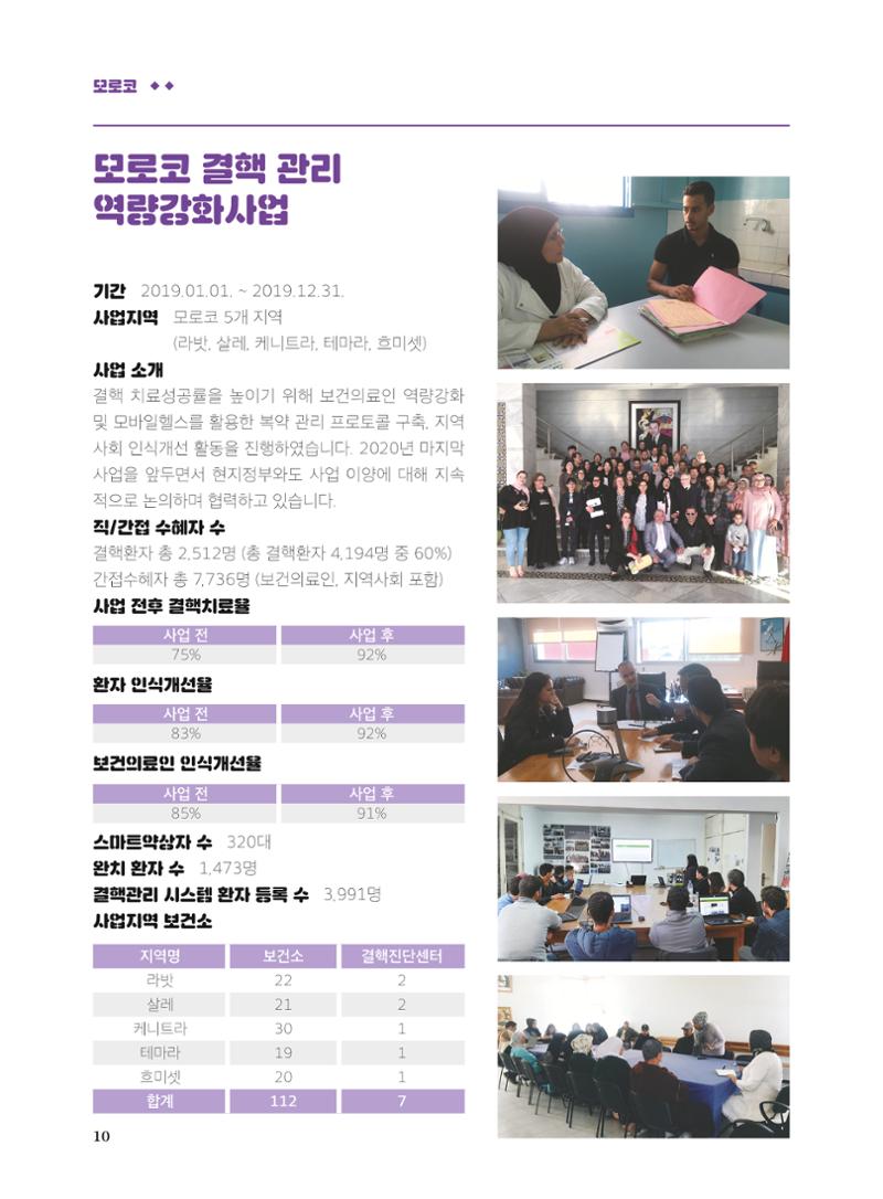 글로벌케어2019년 연차보고서 10페이지
