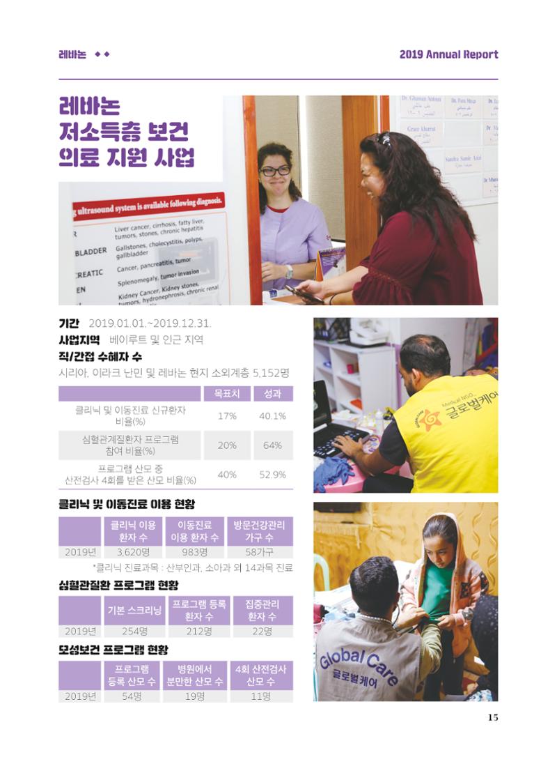 글로벌케어2019년 연차보고서 15페이지