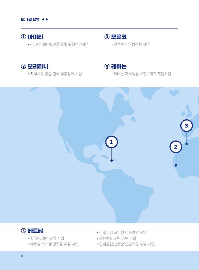 글로벌케어2019년 연차보고서 4페이지