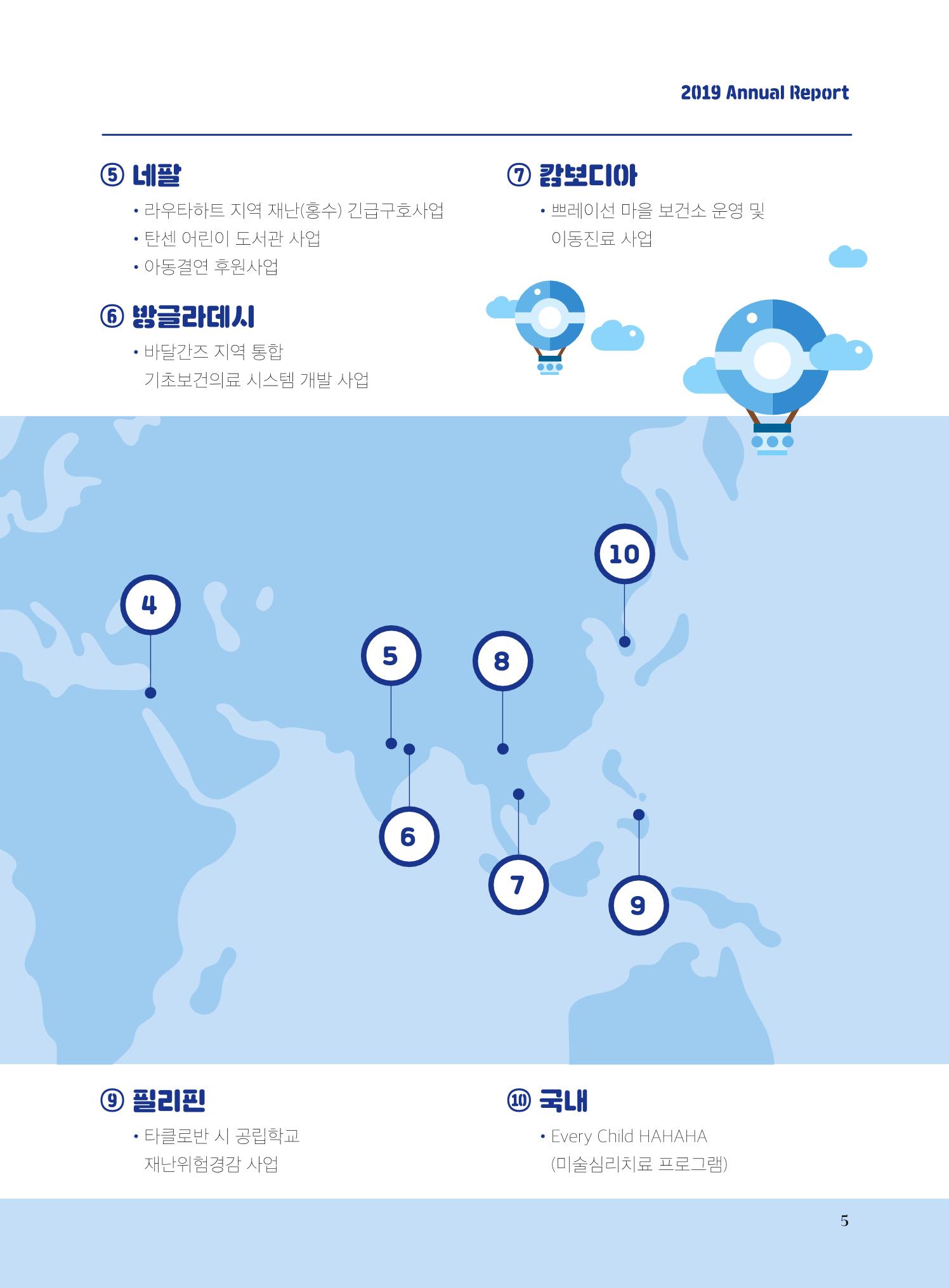 글로벌케어2019년 연차보고서 5페이지