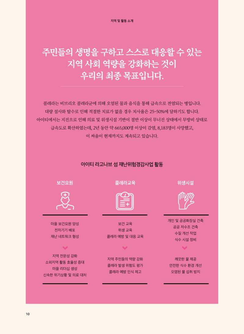 아이티 라고나브섬 재난위험경감사업 성과보고  10페이지