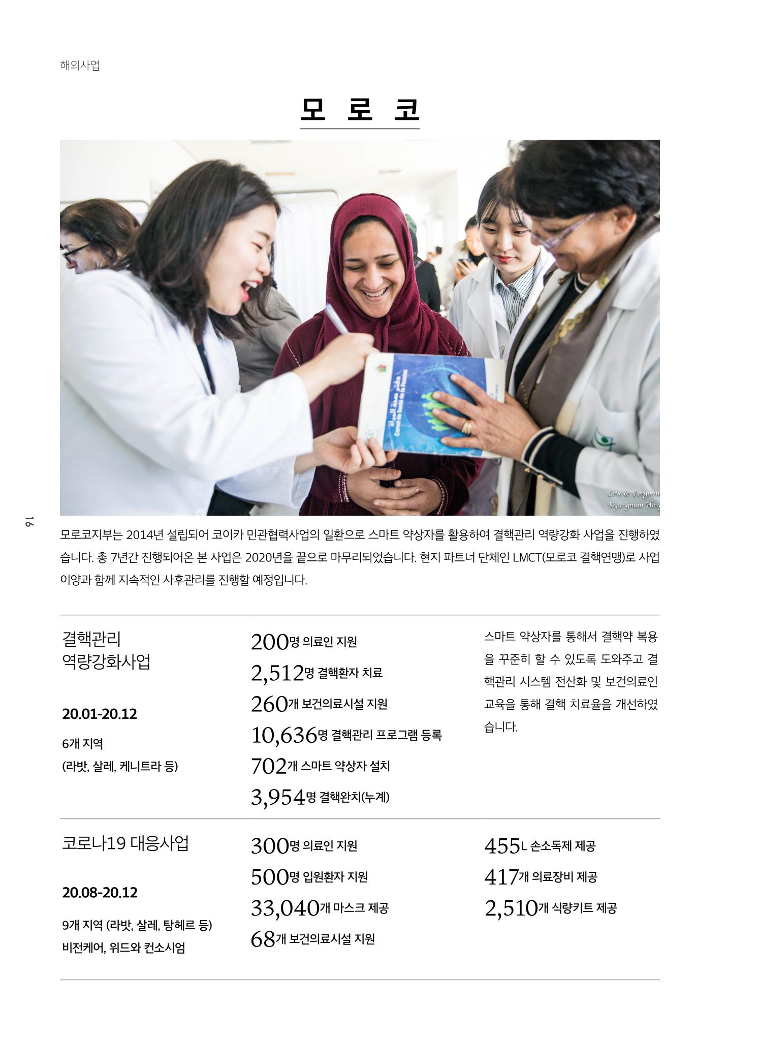 글로벌케어2020년 연차보고서 16페이지