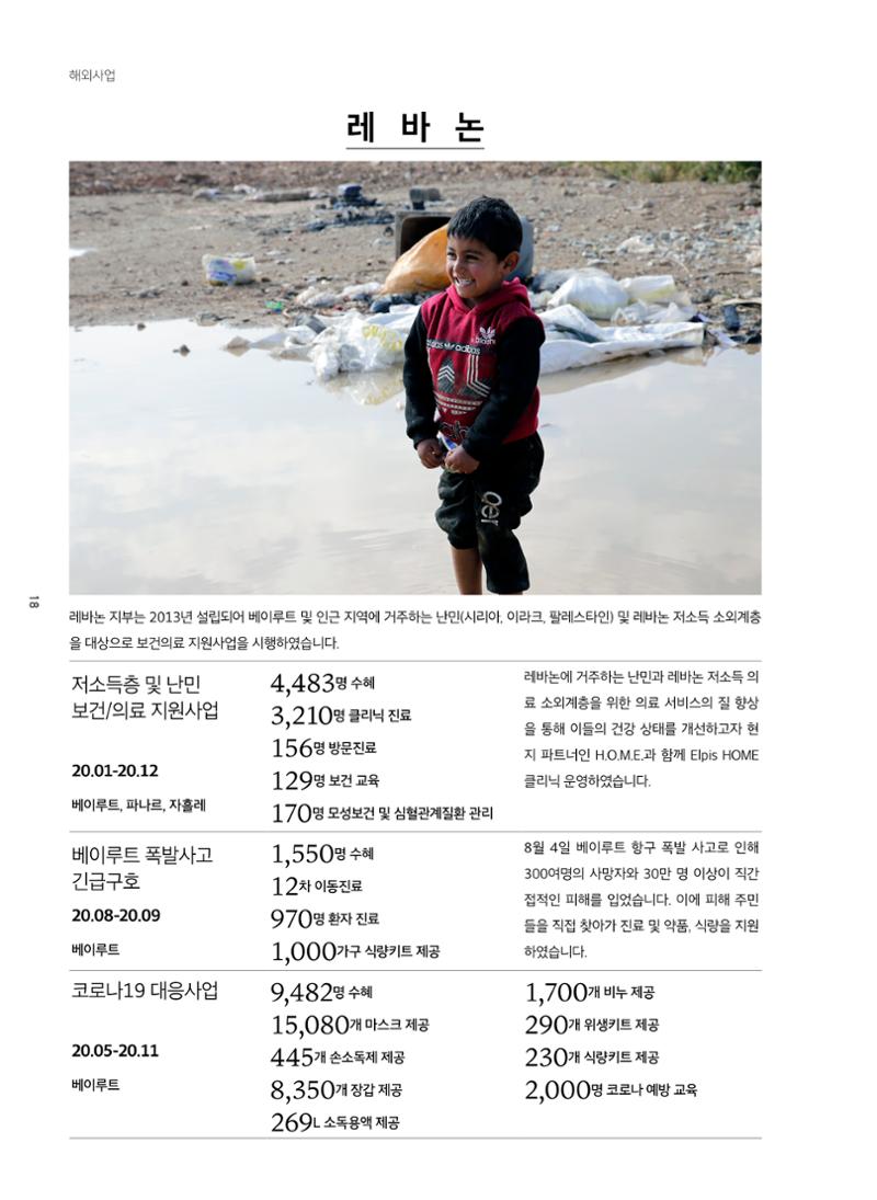 글로벌케어2020년 연차보고서 18페이지