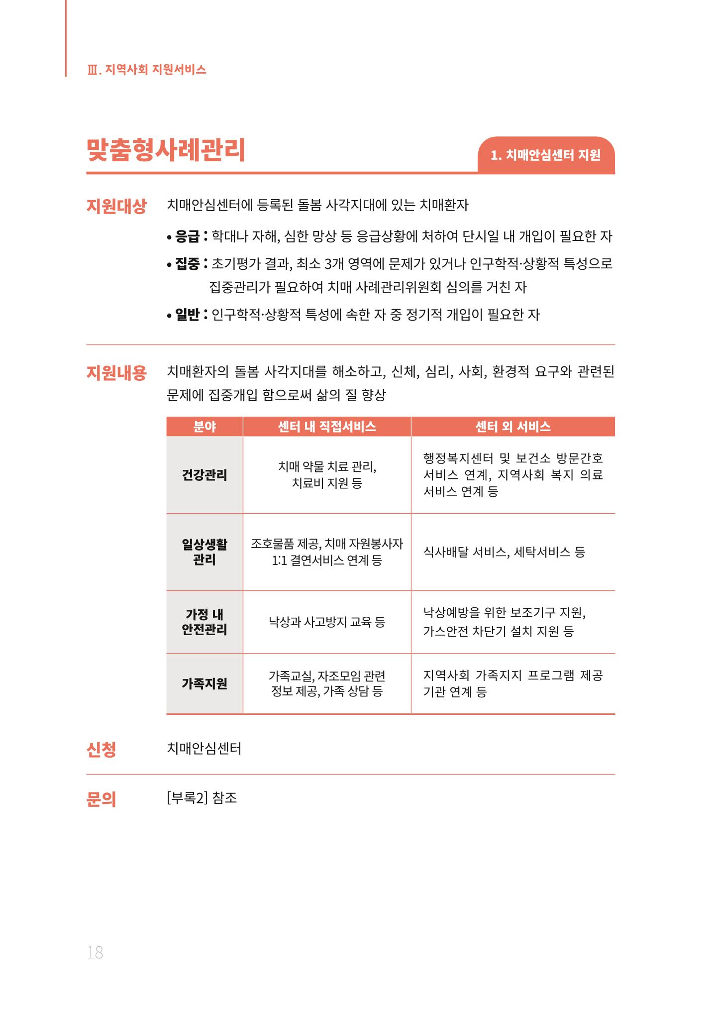 2021년 강원도 치매환자 관리를 위한 자원현황 안내서 18페이지