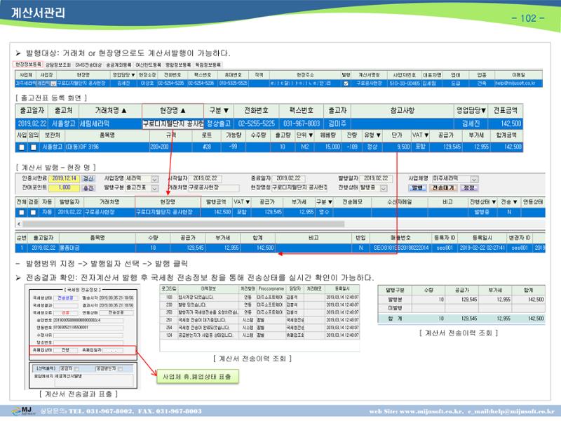 OneStop ERP 메뉴얼 104페이지