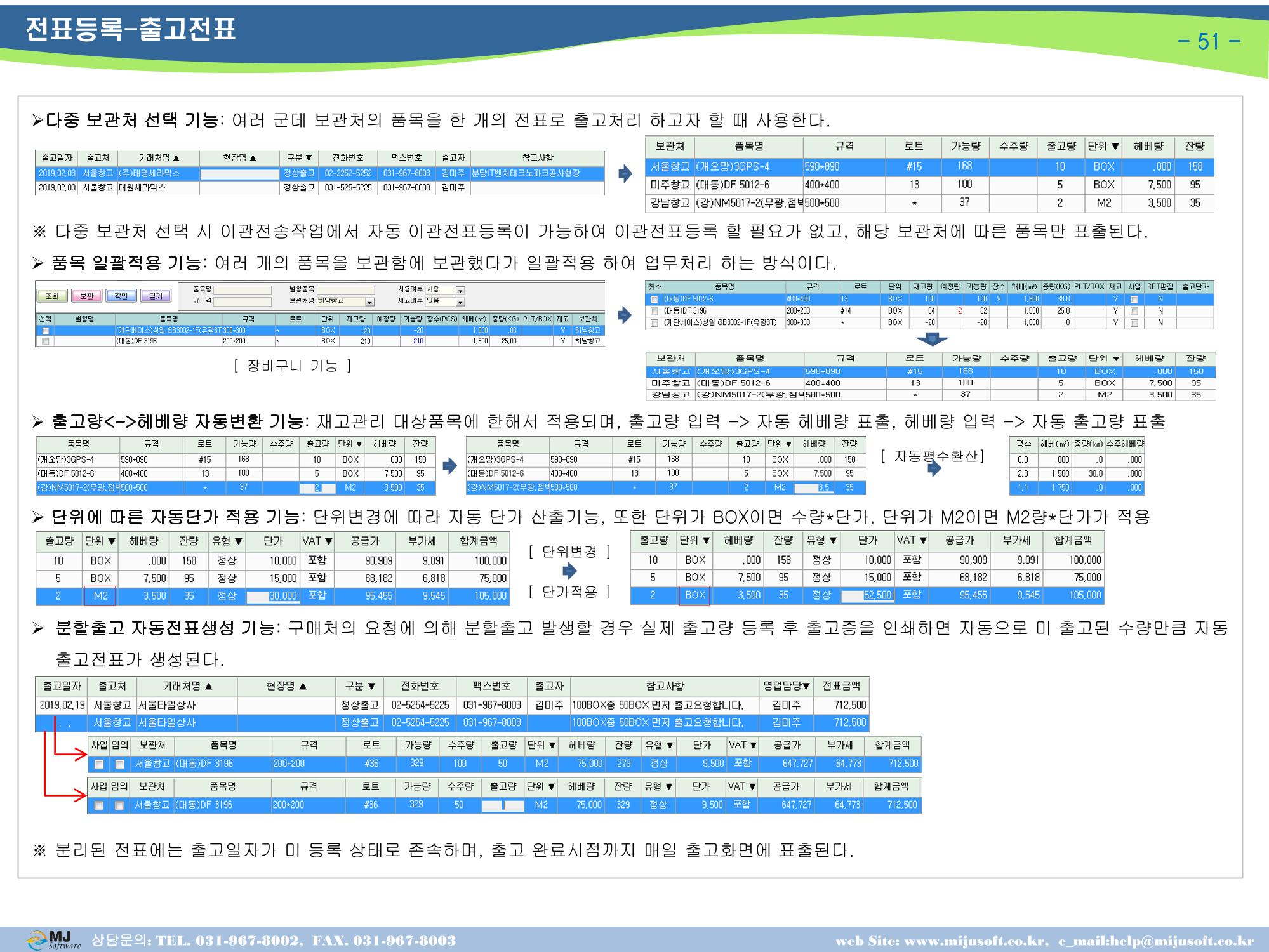 OneStop ERP 메뉴얼 52페이지