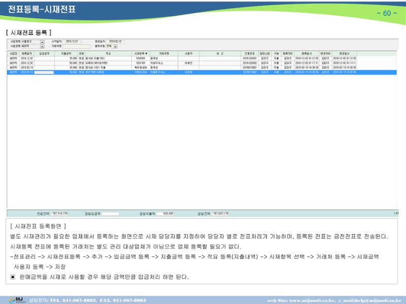 OneStop ERP 메뉴얼 61페이지