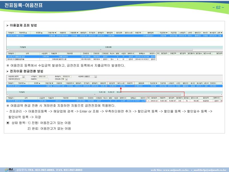 OneStop ERP 메뉴얼 63페이지
