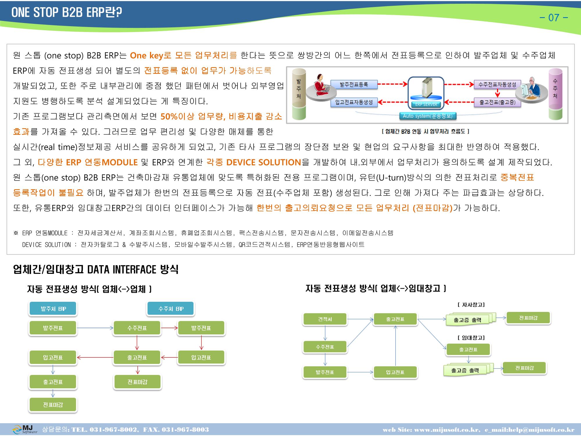 OneStop ERP 메뉴얼 7페이지