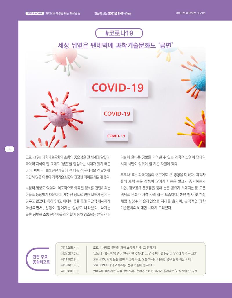 한눈에 보는 2021 KOFAC SNS-View 6페이지