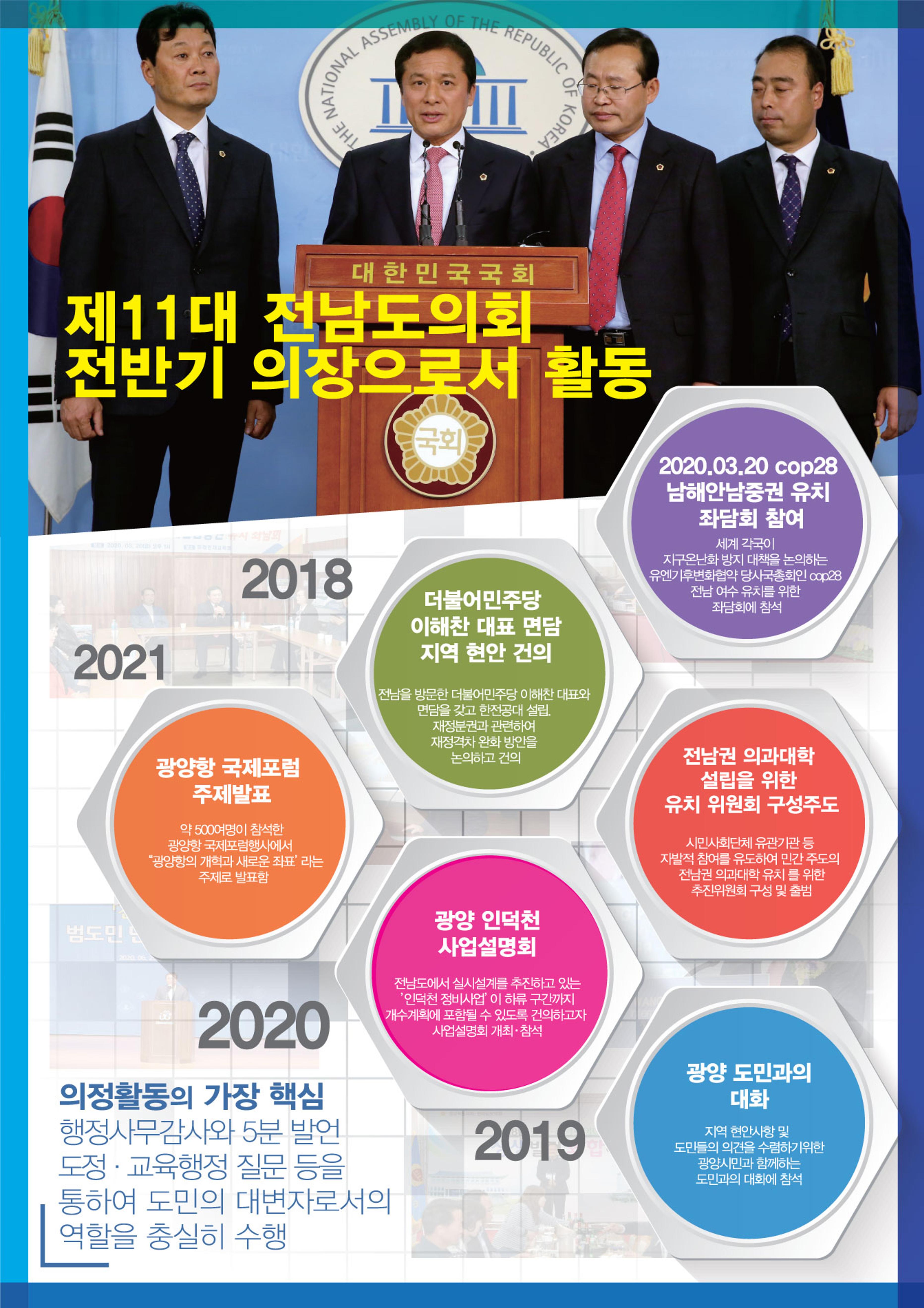 이용재 도의원 2018-2021 의정보고서 7페이지