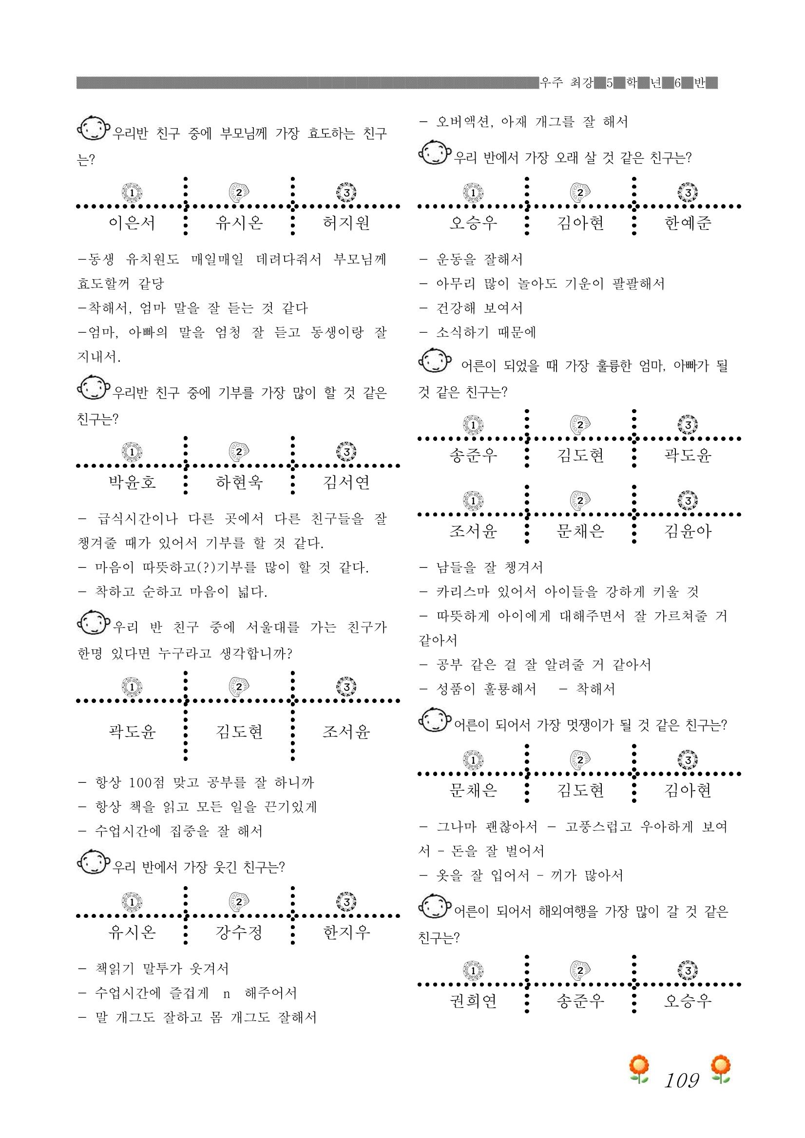 2021학년도 열싱반 학급문집 111페이지