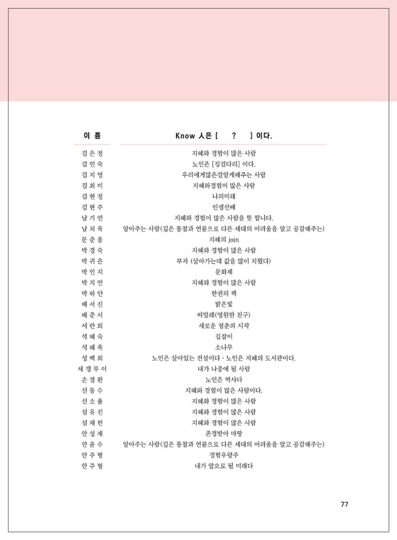 2021년「다움 : 나다움, 선배다움, 대화다움」두 번째 이야기 79페이지