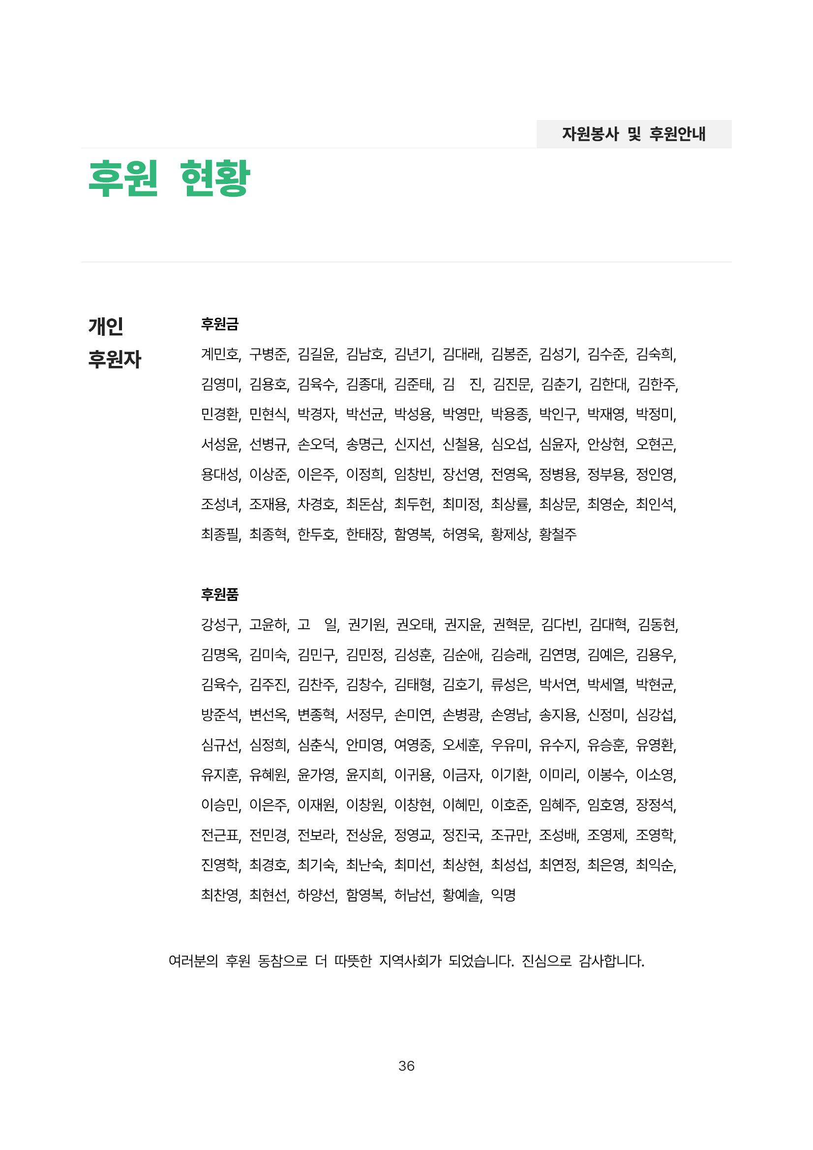 2021년 강릉종합사회복지관 사업보고서 36페이지