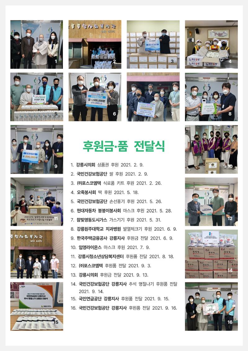 2021년 강릉종합사회복지관 사업보고서 39페이지