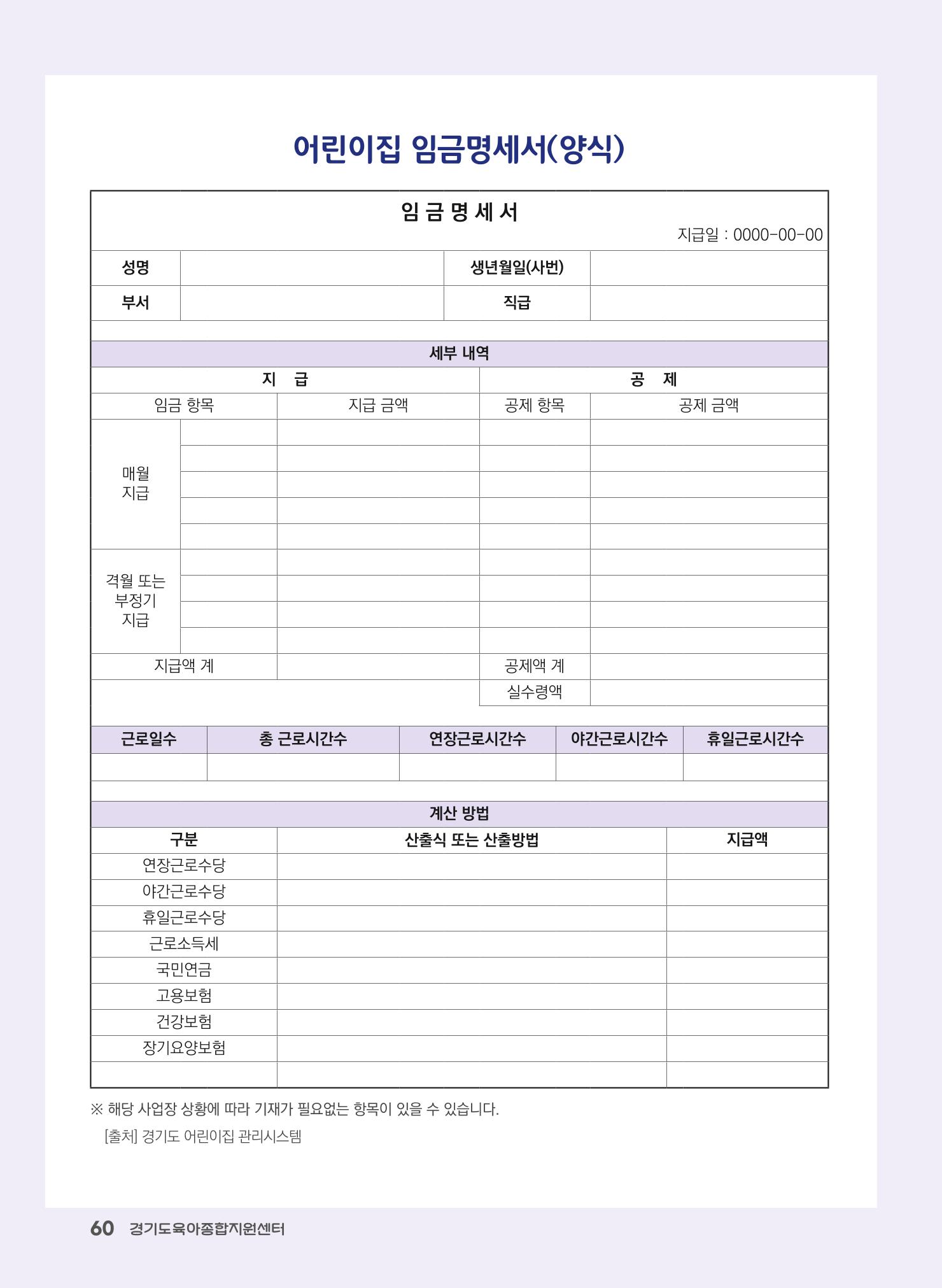 어린이집 노무사례집 61페이지