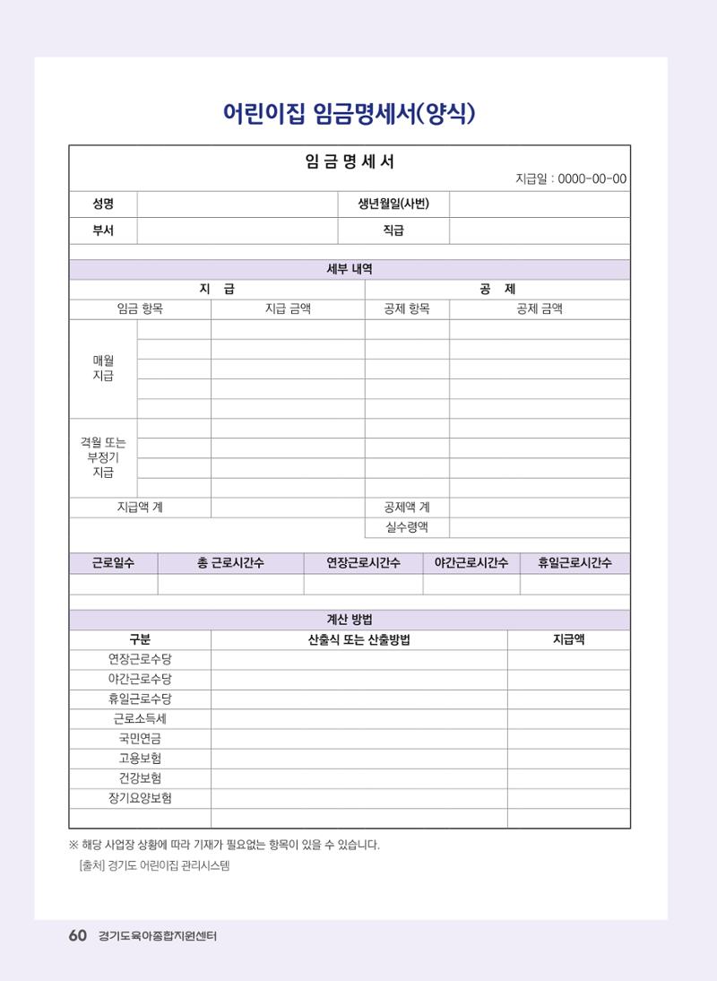 어린이집 노무사례집 61페이지