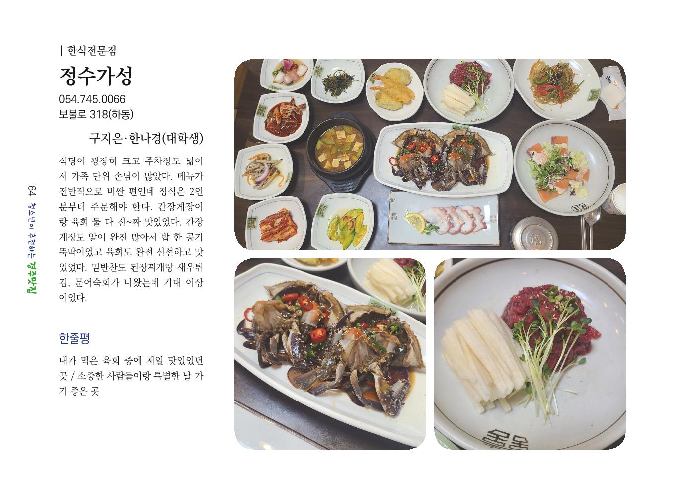 청소년이 추천하는 경주맛집 72페이지