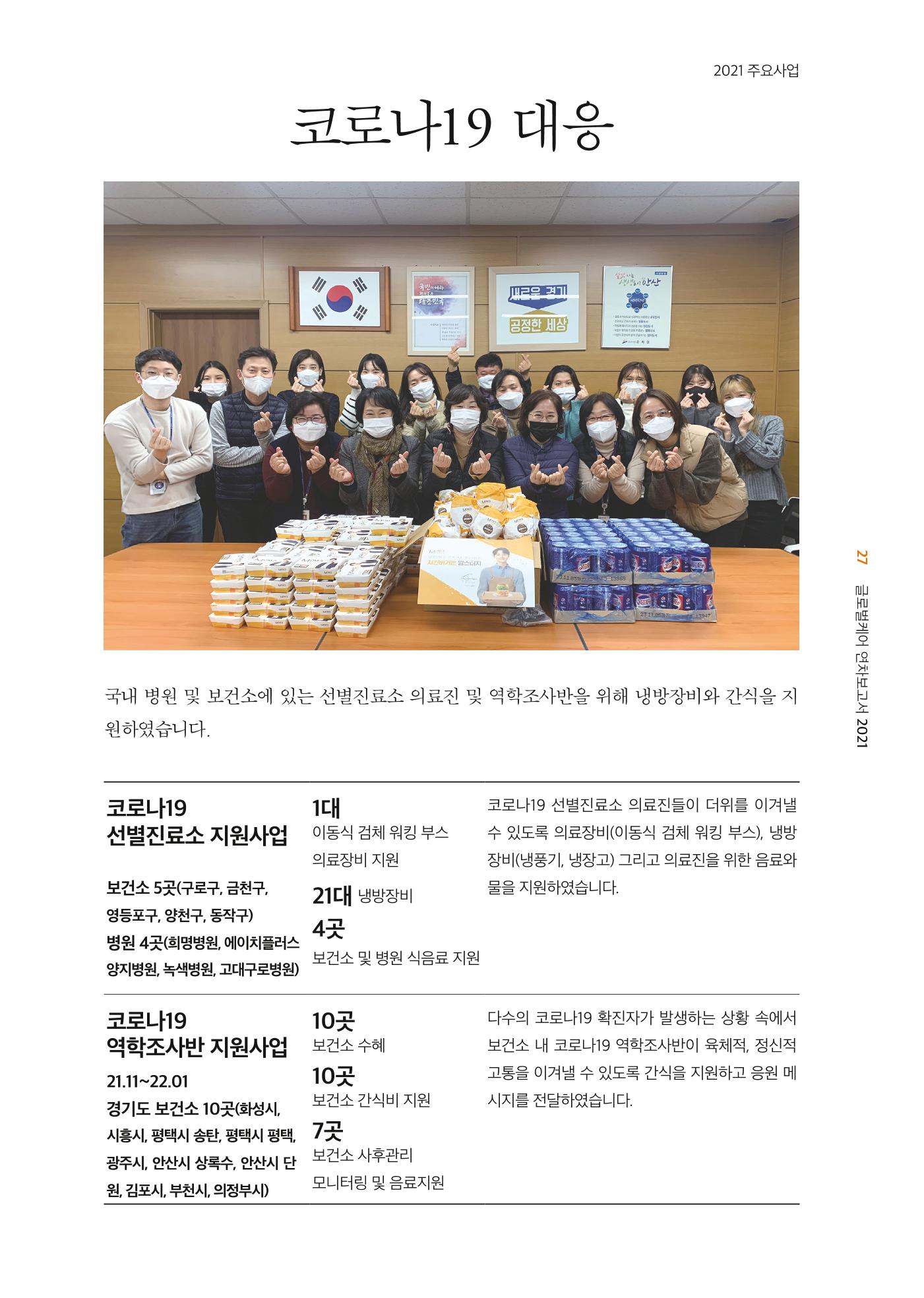 글로벌케어2021년 연차보고서 27페이지