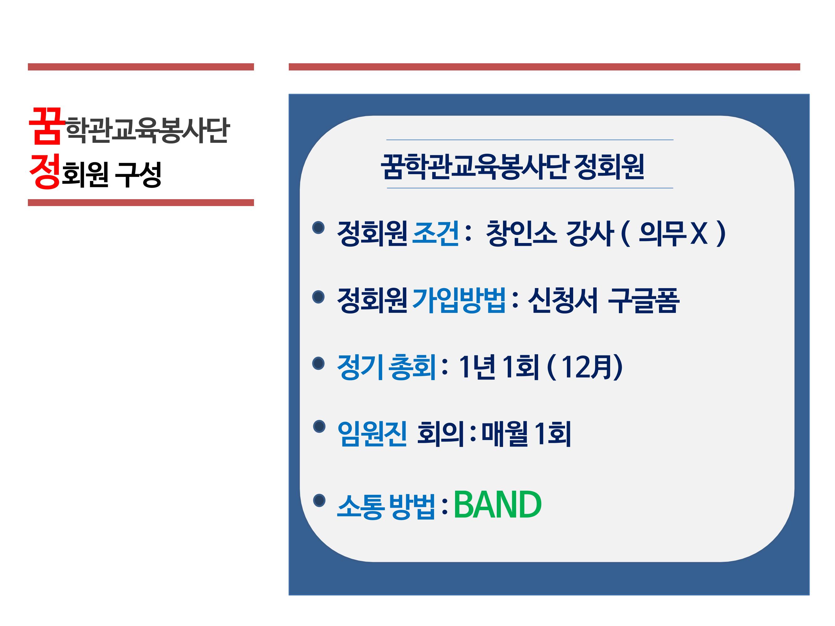 꿈학관교육봉사단 창립경과보고 6페이지