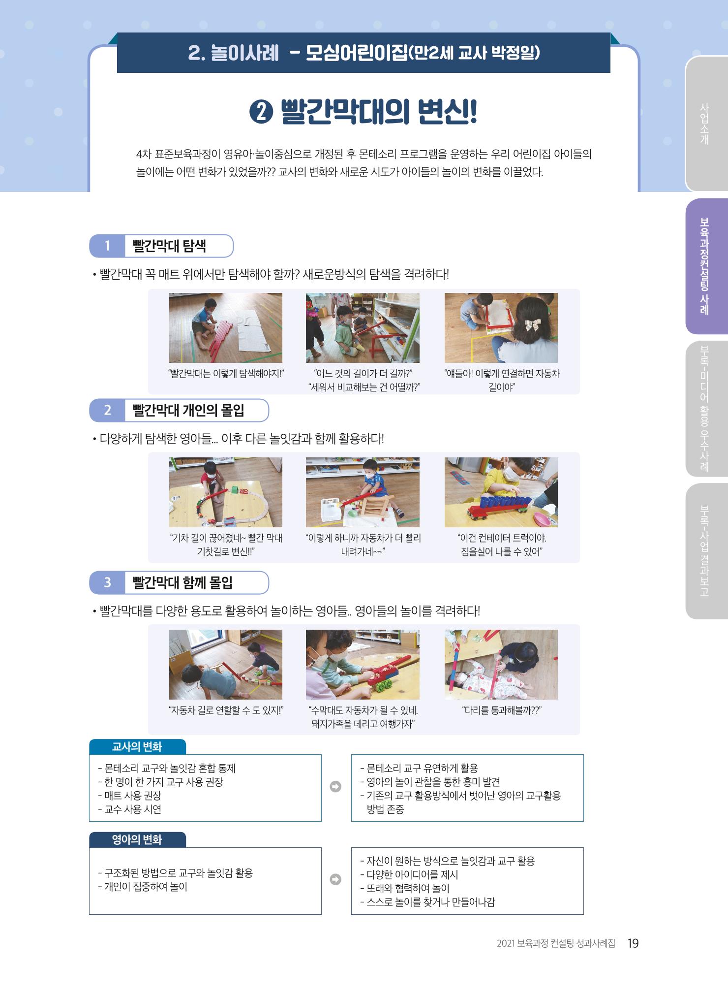 2021 보육과정 컨설팅 사례집 20페이지