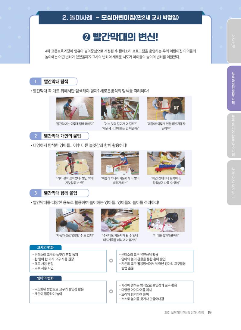 2021 보육과정 컨설팅 사례집 20페이지