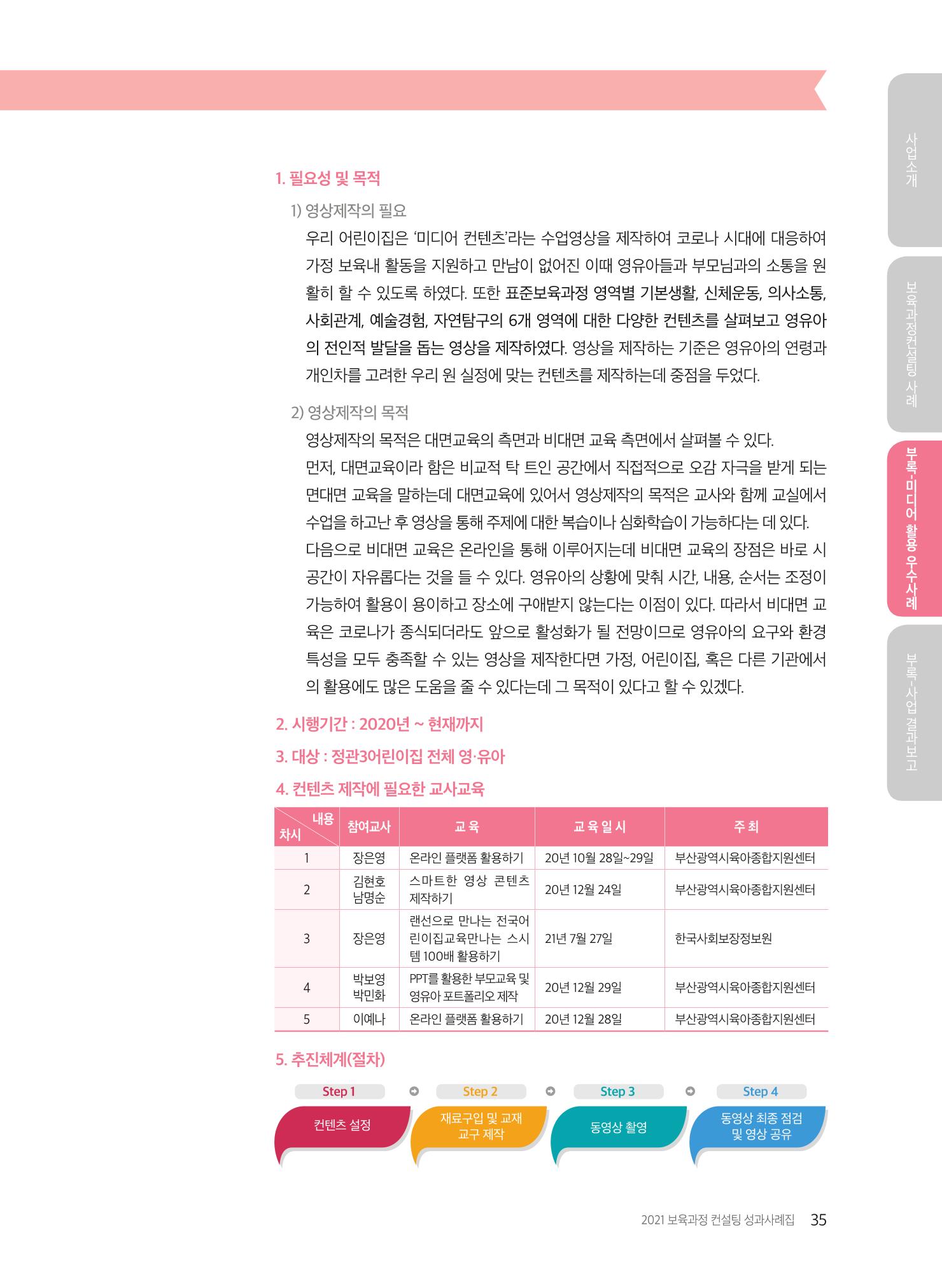2021 보육과정 컨설팅 사례집 36페이지