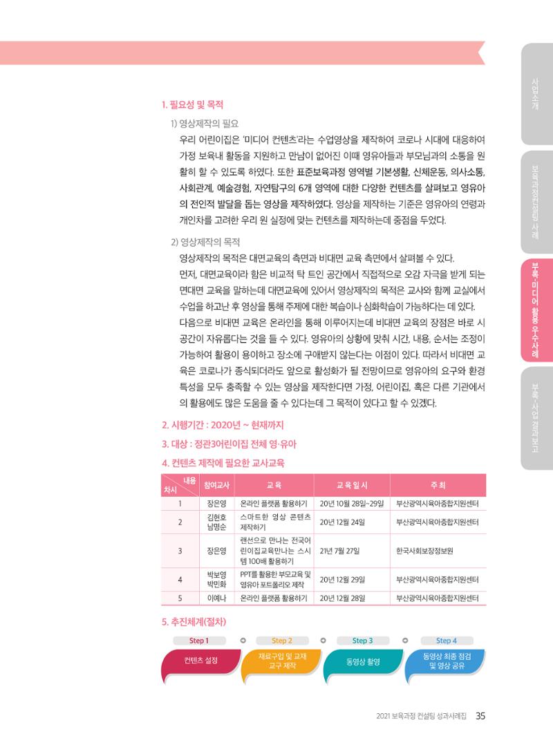 2021 보육과정 컨설팅 사례집 36페이지