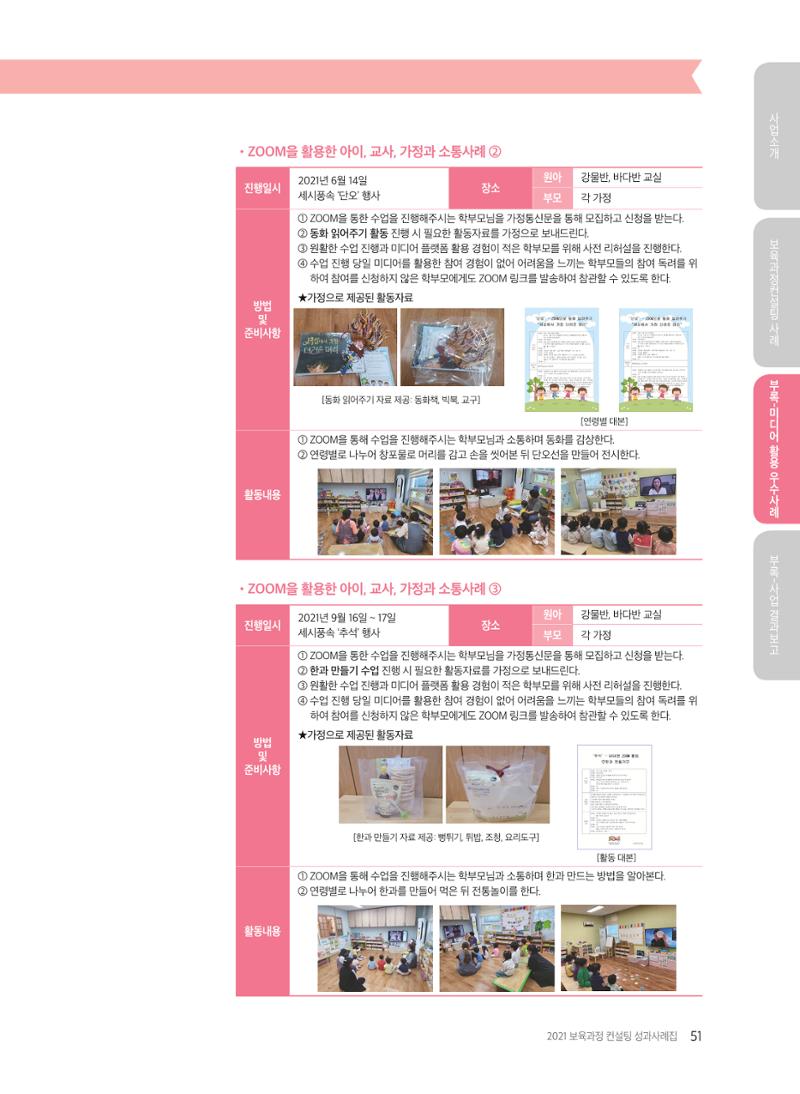 2021 보육과정 컨설팅 사례집 52페이지