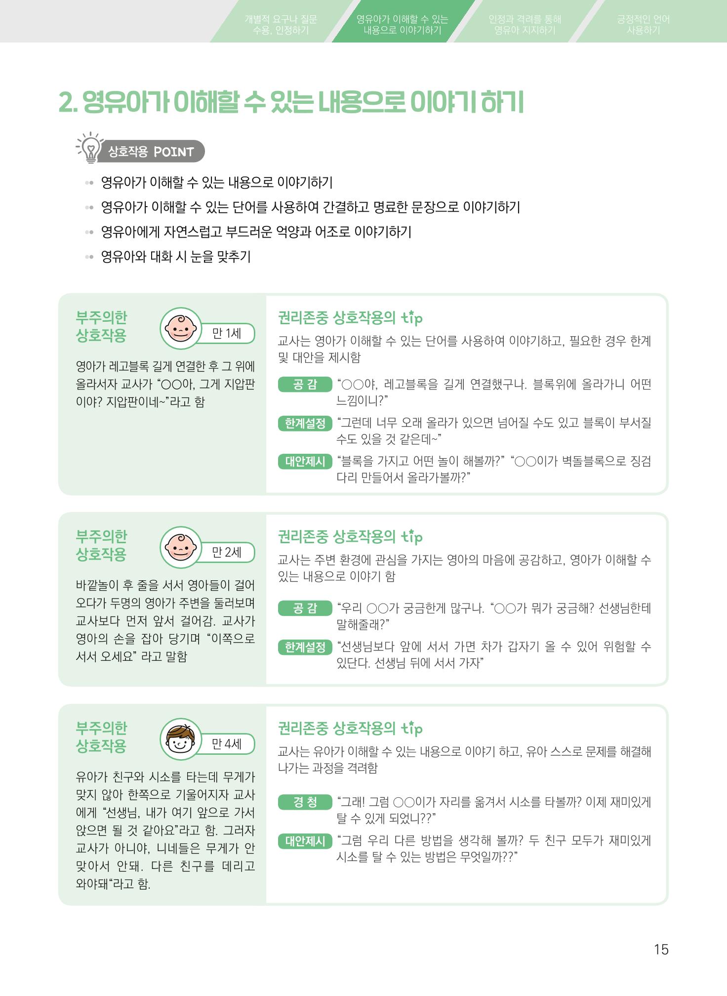 보육장학지도사가 제안하는 영유아와의 상호작용 실제2-심화 15페이지