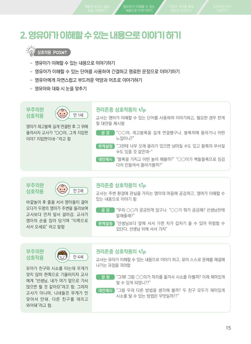 보육장학지도사가 제안하는 영유아와의 상호작용 실제2-심화 15페이지
