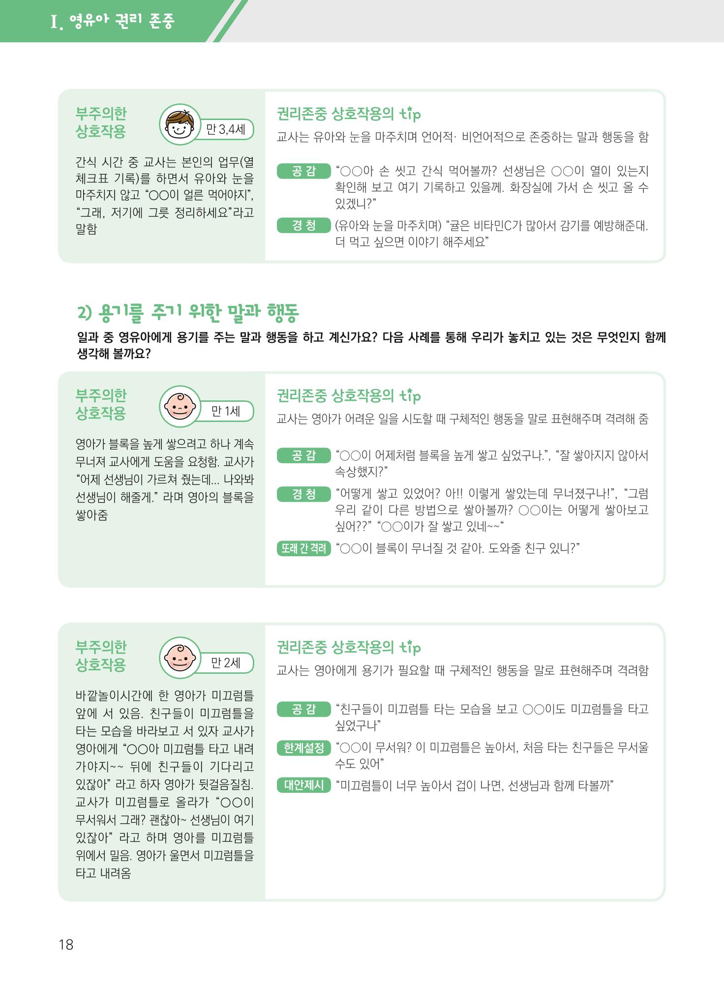 보육장학지도사가 제안하는 영유아와의 상호작용 실제2-심화 18페이지