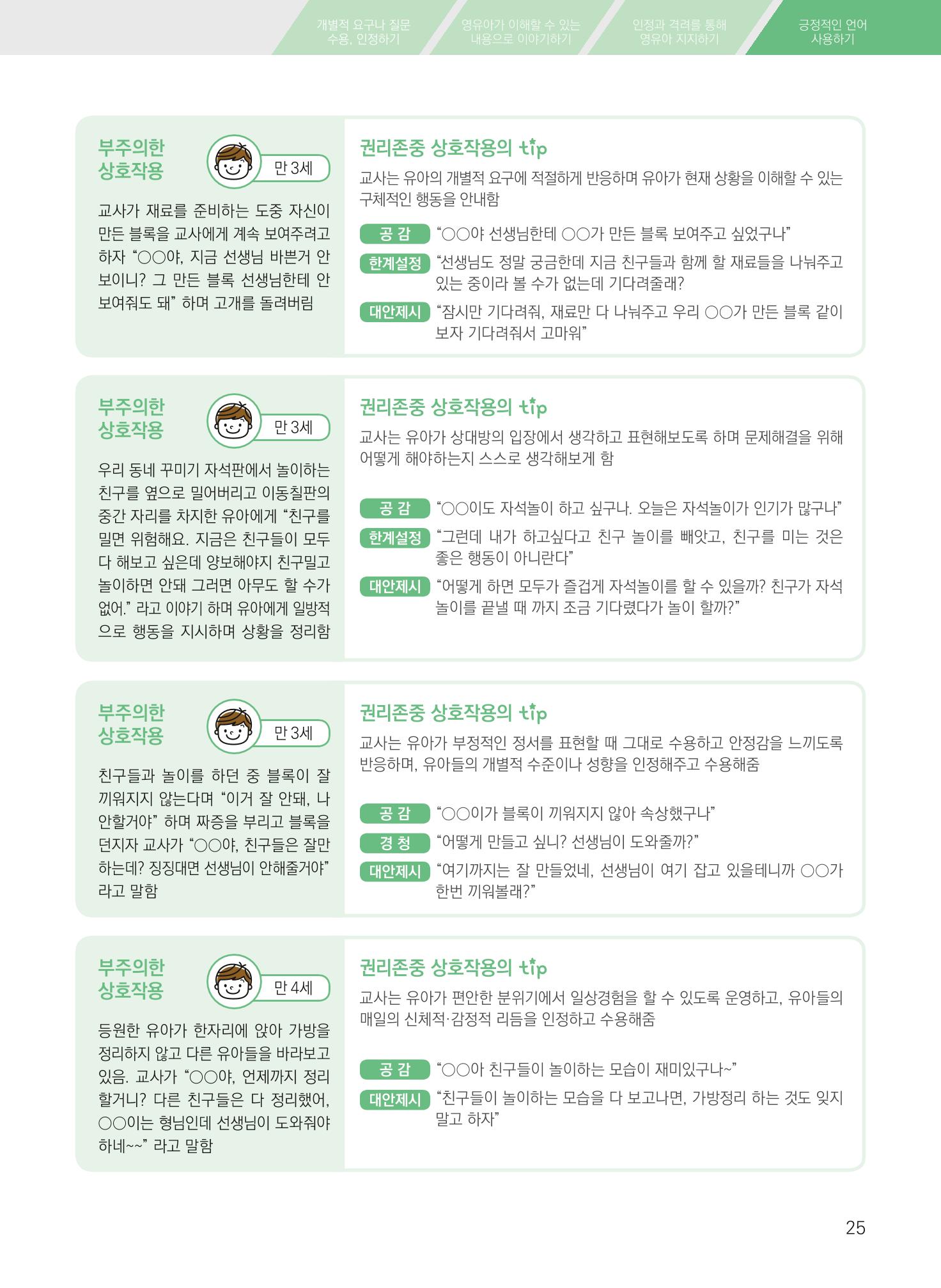보육장학지도사가 제안하는 영유아와의 상호작용 실제2-심화 25페이지