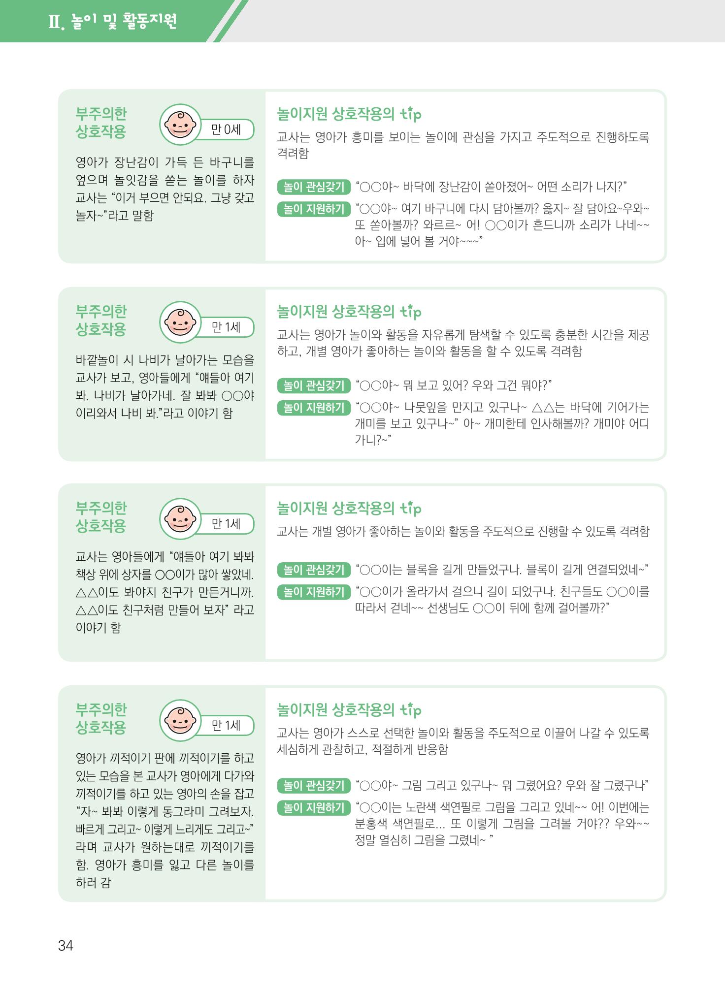 보육장학지도사가 제안하는 영유아와의 상호작용 실제2-심화 34페이지