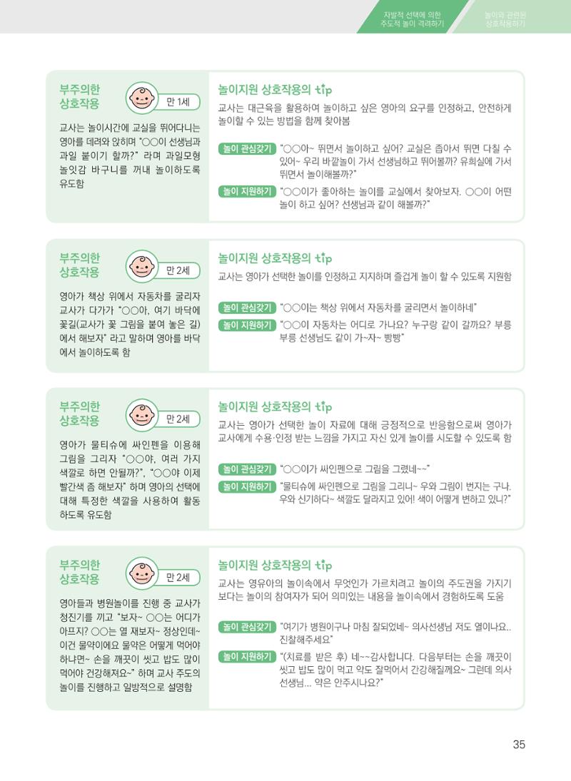 보육장학지도사가 제안하는 영유아와의 상호작용 실제2-심화 35페이지