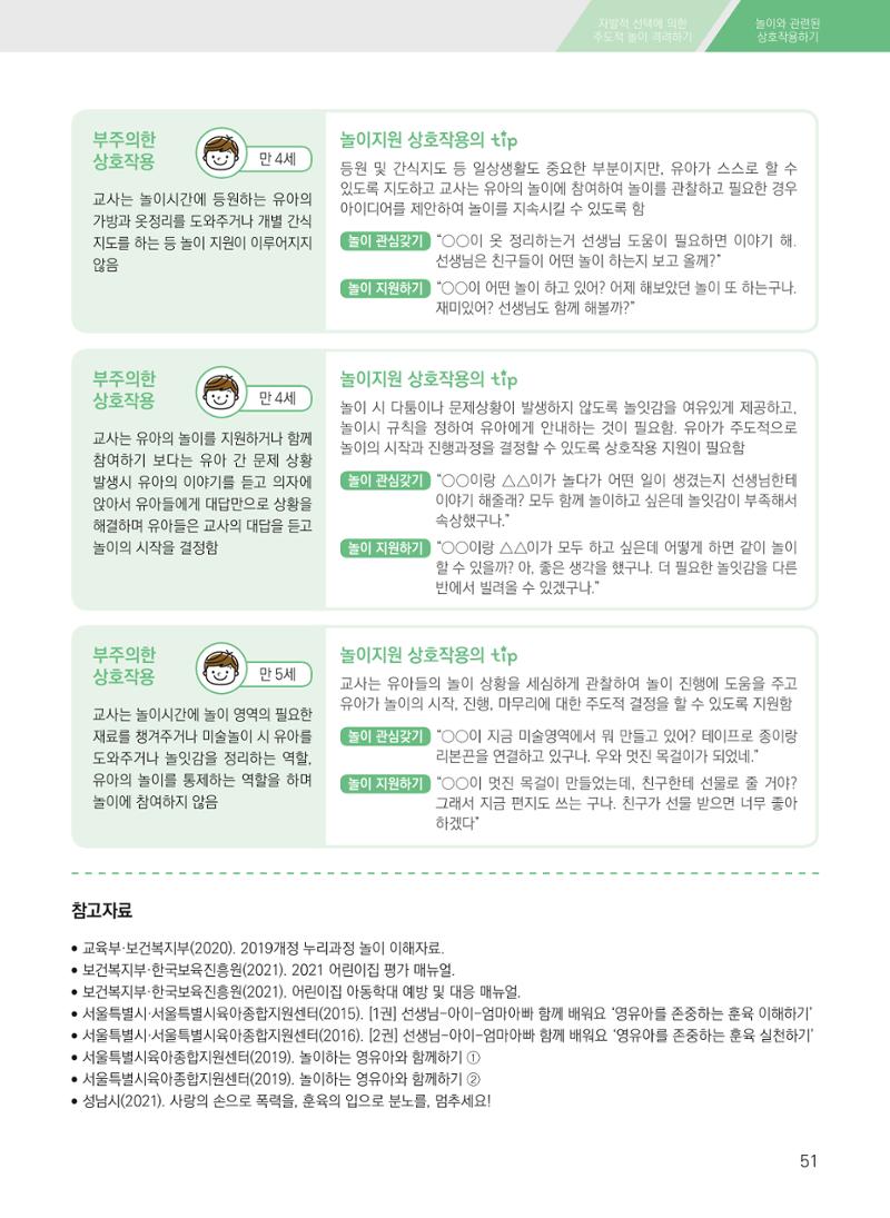 보육장학지도사가 제안하는 영유아와의 상호작용 실제2-심화 51페이지