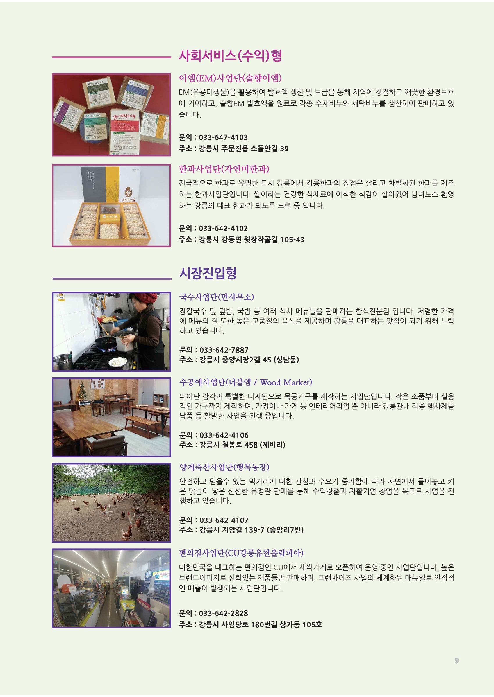 2019년 사업안내 책자 9페이지