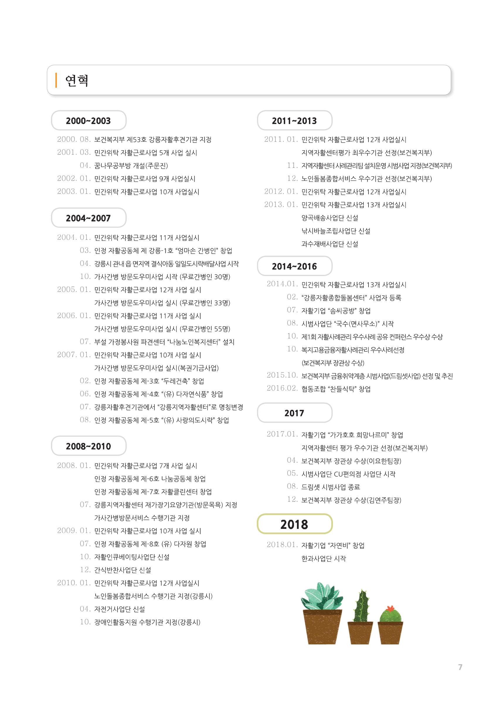 2018년 사업안내 책자 7페이지