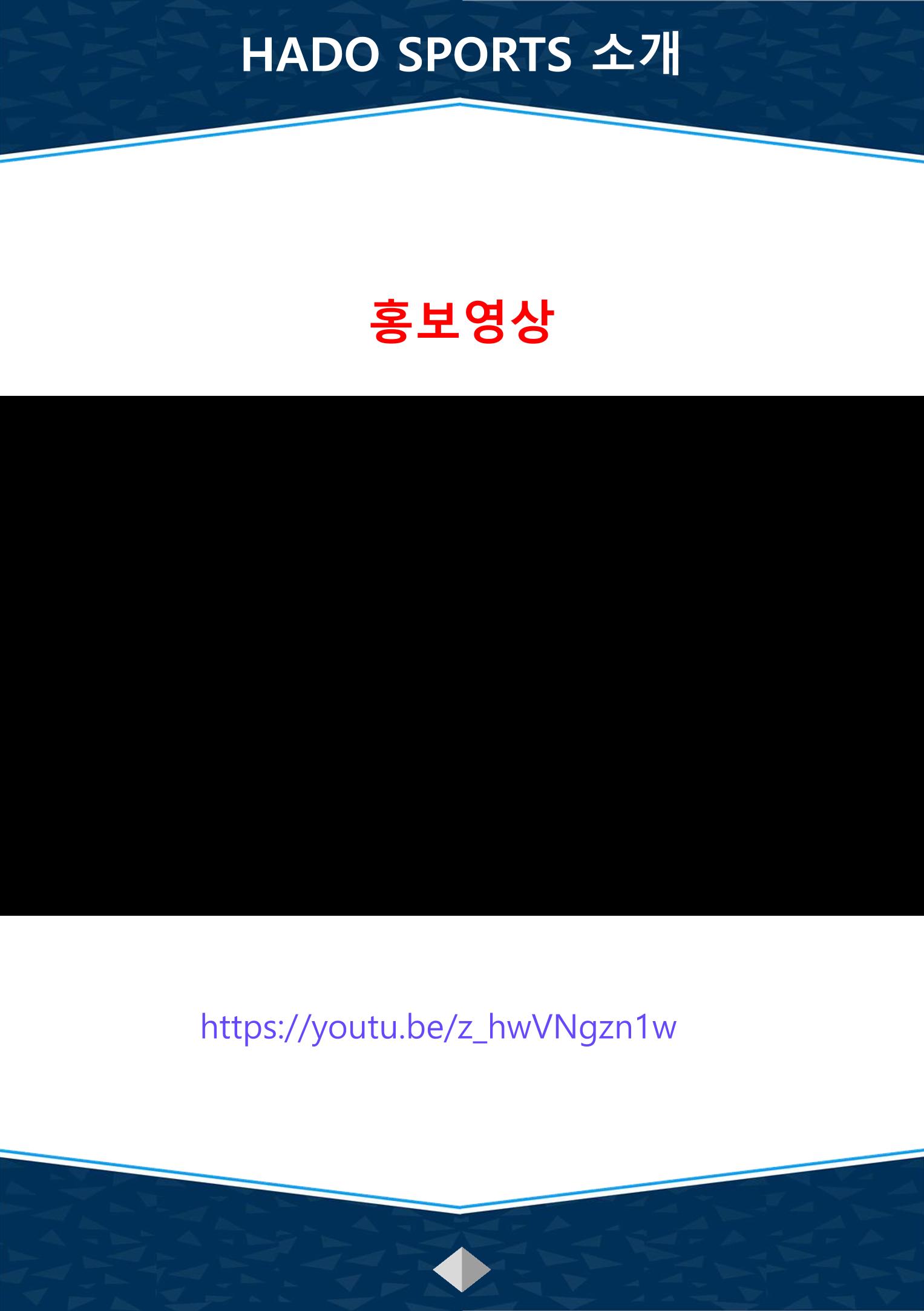 하도스포츠 - VR기반의 AR스포츠이며 쌍방향 실감형 가상증강현실 가상스포츠 9페이지