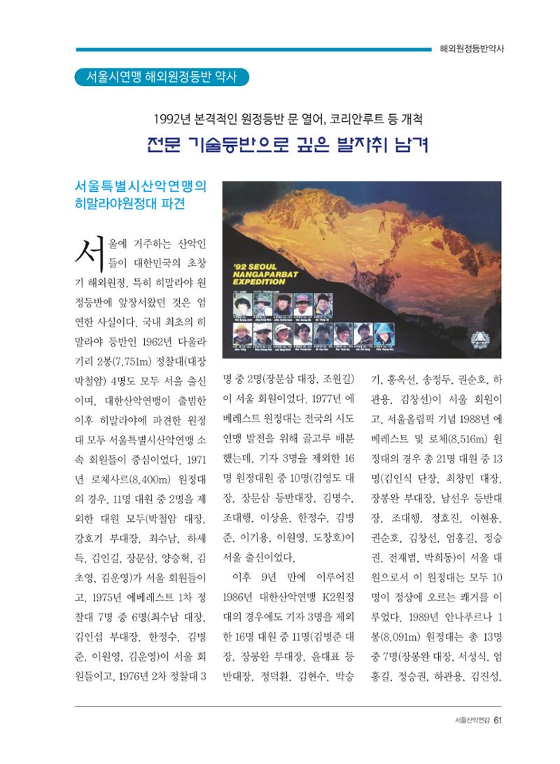 서울산악연감 2022. 제12호 63페이지